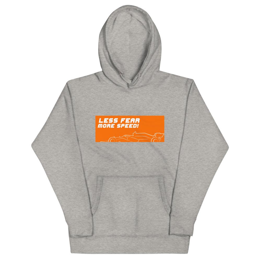 LESS FEAR MORE SPEED! 2.0 Hoodie Embattled Clothing Carbon Grey S 
