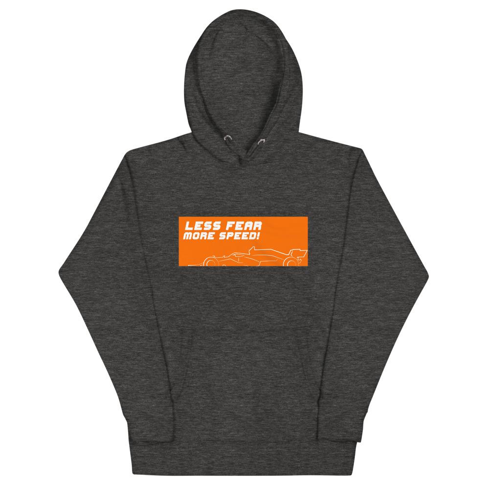 LESS FEAR MORE SPEED! 2.0 Hoodie Embattled Clothing Charcoal Heather S 