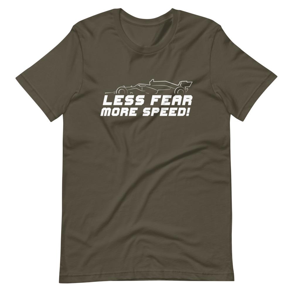 LESS FEAR MORE SPEED! Short-Sleeve T-Shirt Embattled Clothing Army S 