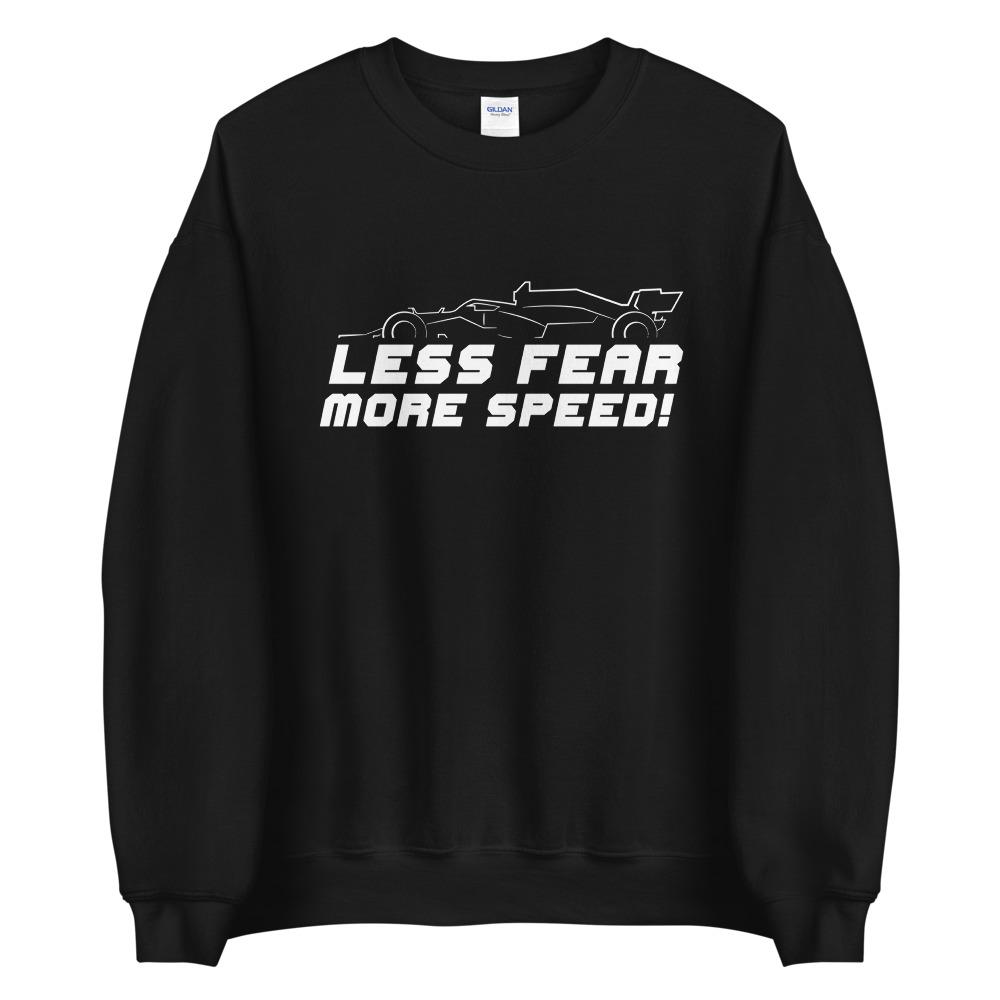 LESS FEAR MORE SPEED! Sweatshirt Embattled Clothing Black S 