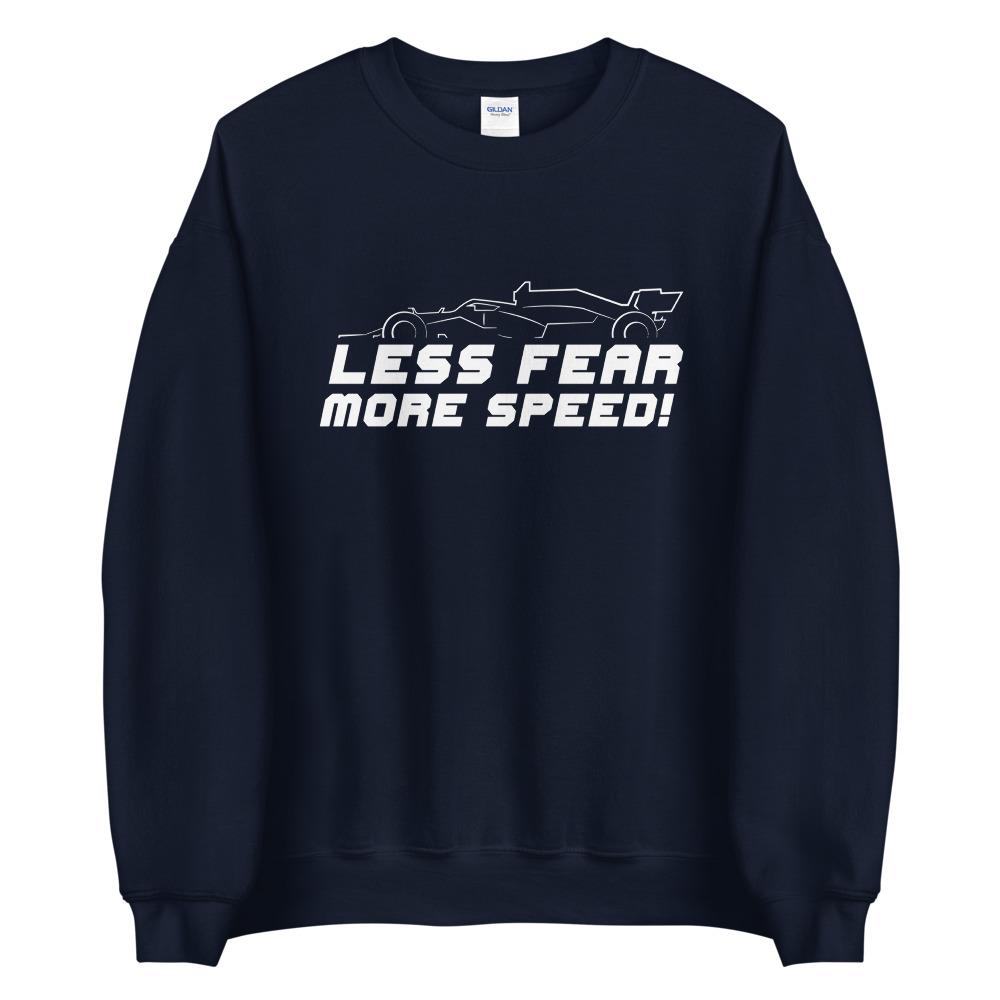 LESS FEAR MORE SPEED! Sweatshirt Embattled Clothing Navy S 
