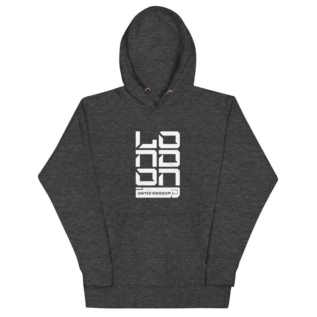 LONDON CYBER-ID Hoodie Embattled Clothing Charcoal Heather S 