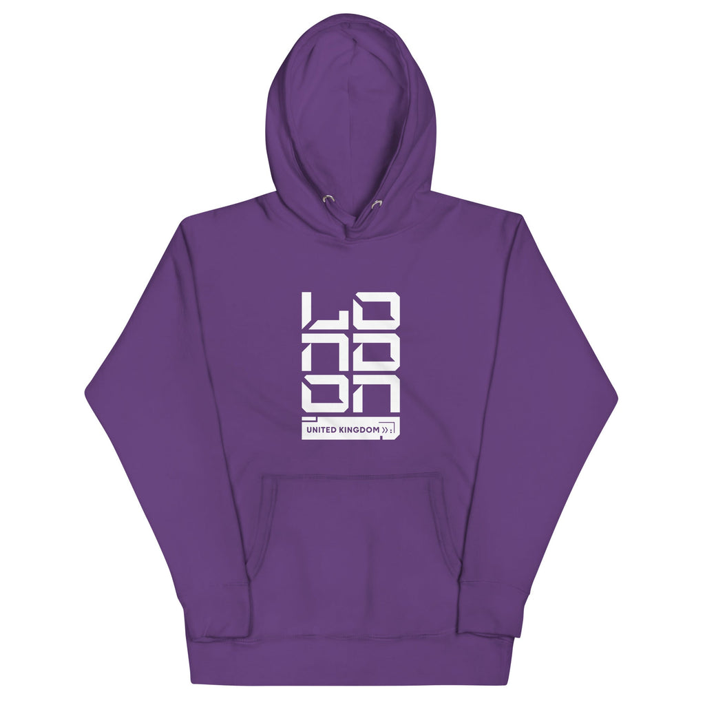 LONDON CYBER-ID Hoodie Embattled Clothing Purple S 