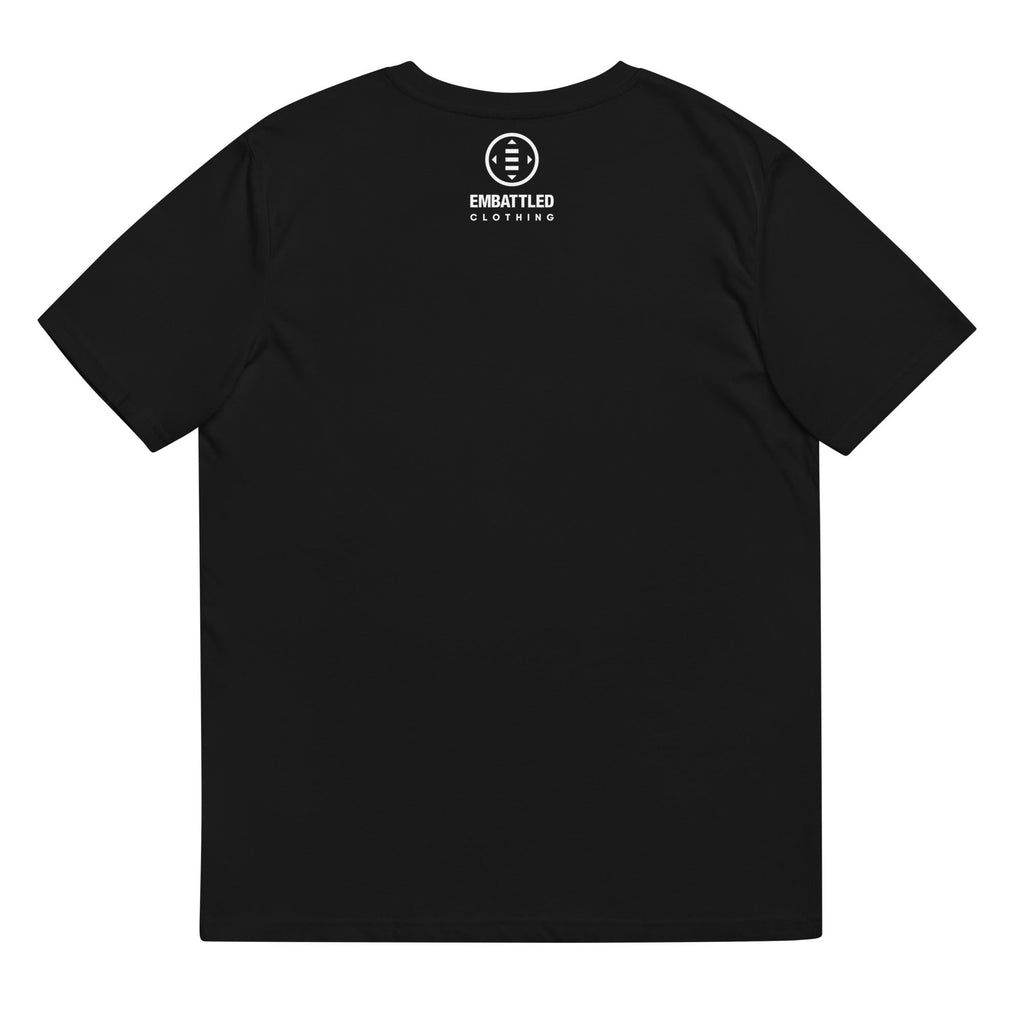 LONDON CYBER-ID organic cotton t-shirt Embattled Clothing Black S 