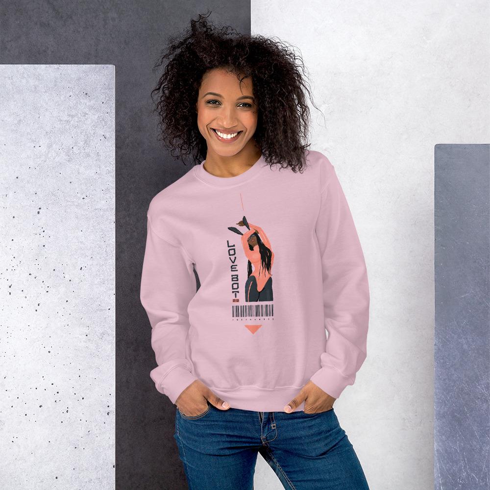 LOVE BOT 3.0 Sweatshirt Embattled Clothing Light Pink S 
