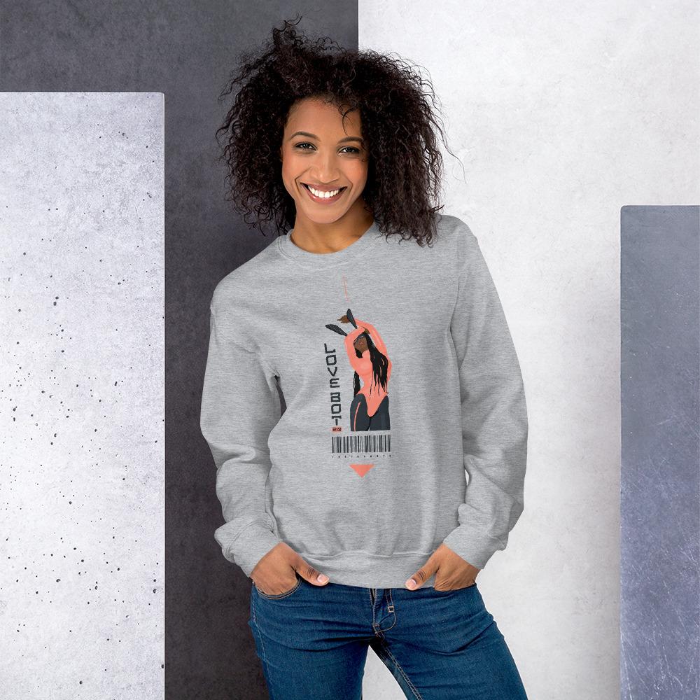 LOVE BOT 3.0 Sweatshirt Embattled Clothing Sport Grey S 
