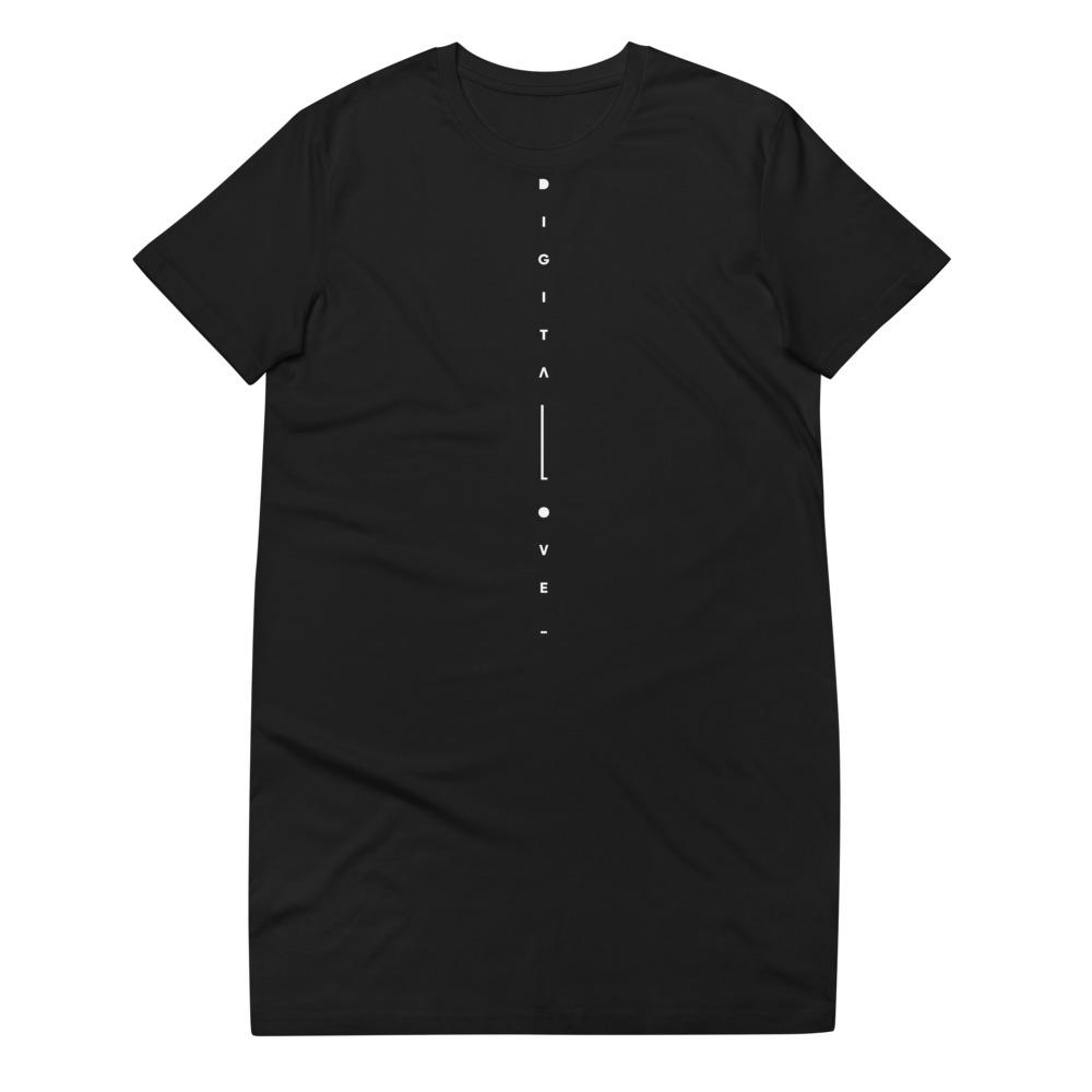 LOVEBOT Organic cotton t-shirt dress Embattled Clothing Black XS 