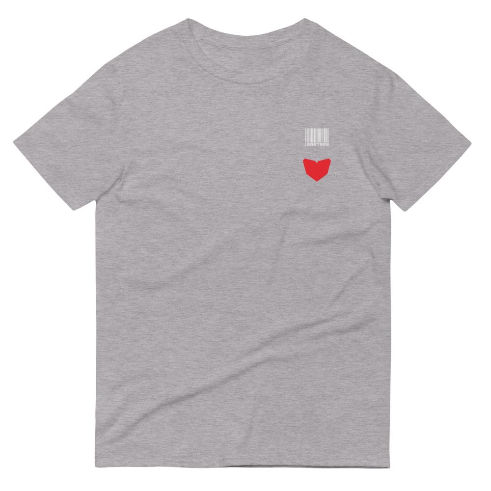 LOVEBOT Short-Sleeve T-Shirt Embattled Clothing Heather Grey S 