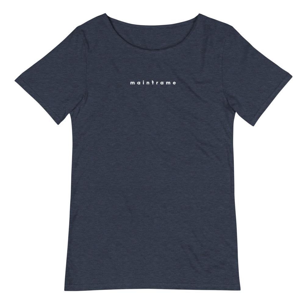 MAINFRAME 3.0 Men's Raw Neck Tee Embattled Clothing Heather Navy S 