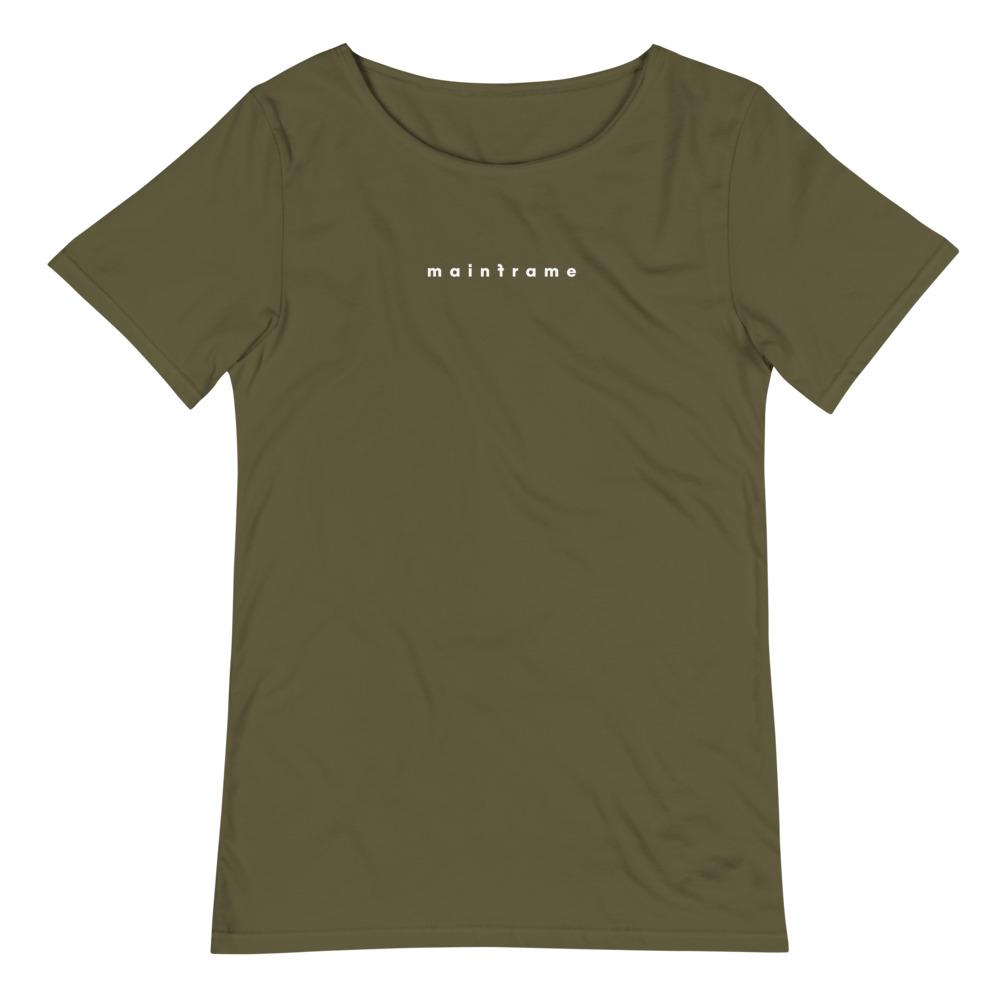 MAINFRAME 3.0 Men's Raw Neck Tee Embattled Clothing Military Green S 
