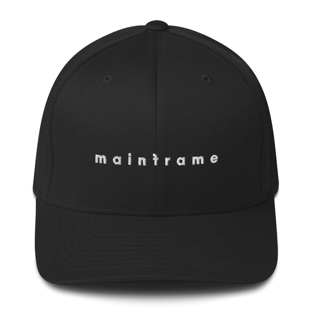 MAINFRAME Structured Twill Cap Embattled Clothing Black S/M 