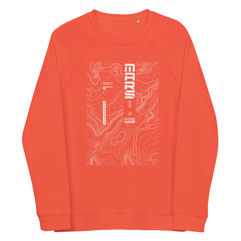 MARS-CODE-001 organic raglan sweatshirt Embattled Clothing Burnt Orange XS 