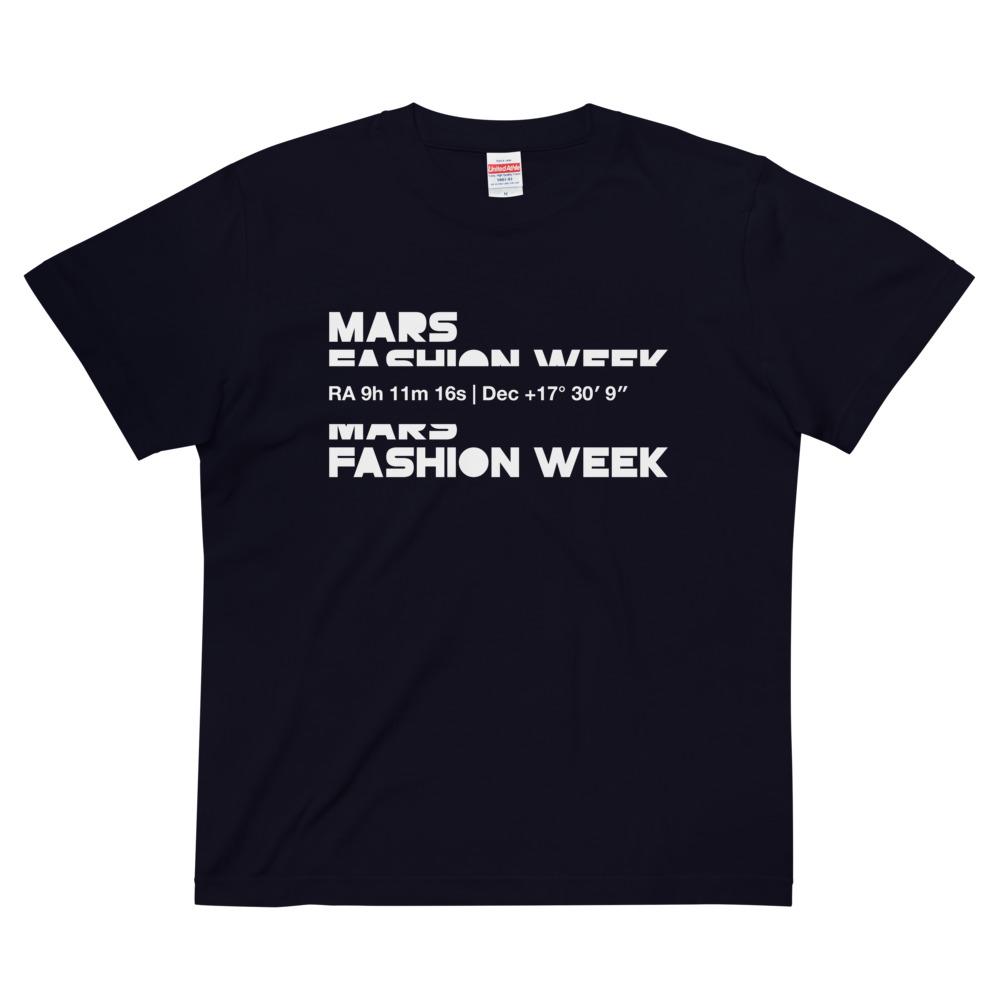MARS FASHION WEEK (Mineral White) quality tee Embattled Clothing Navy S 