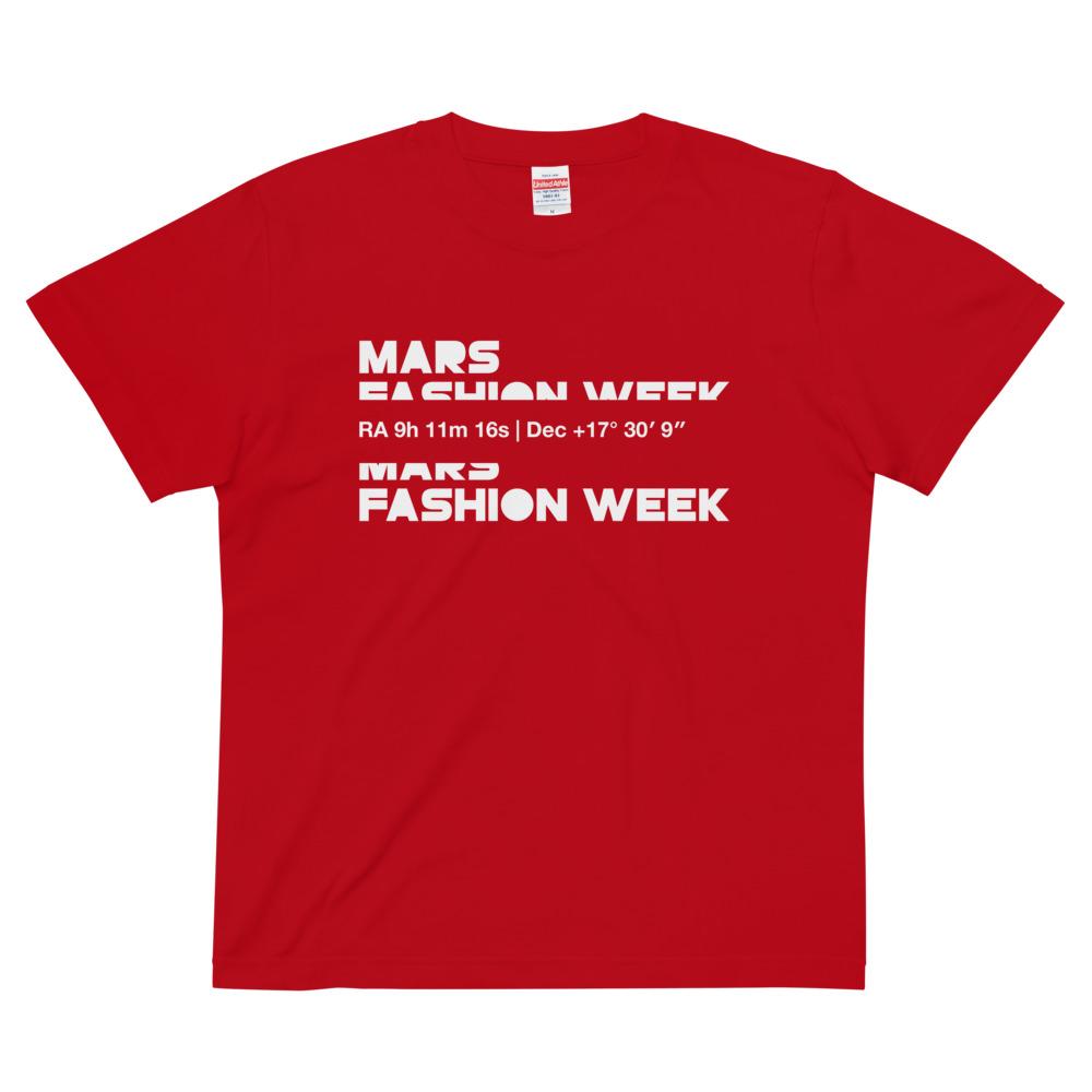 MARS FASHION WEEK (Mineral White) quality tee Embattled Clothing Red S 