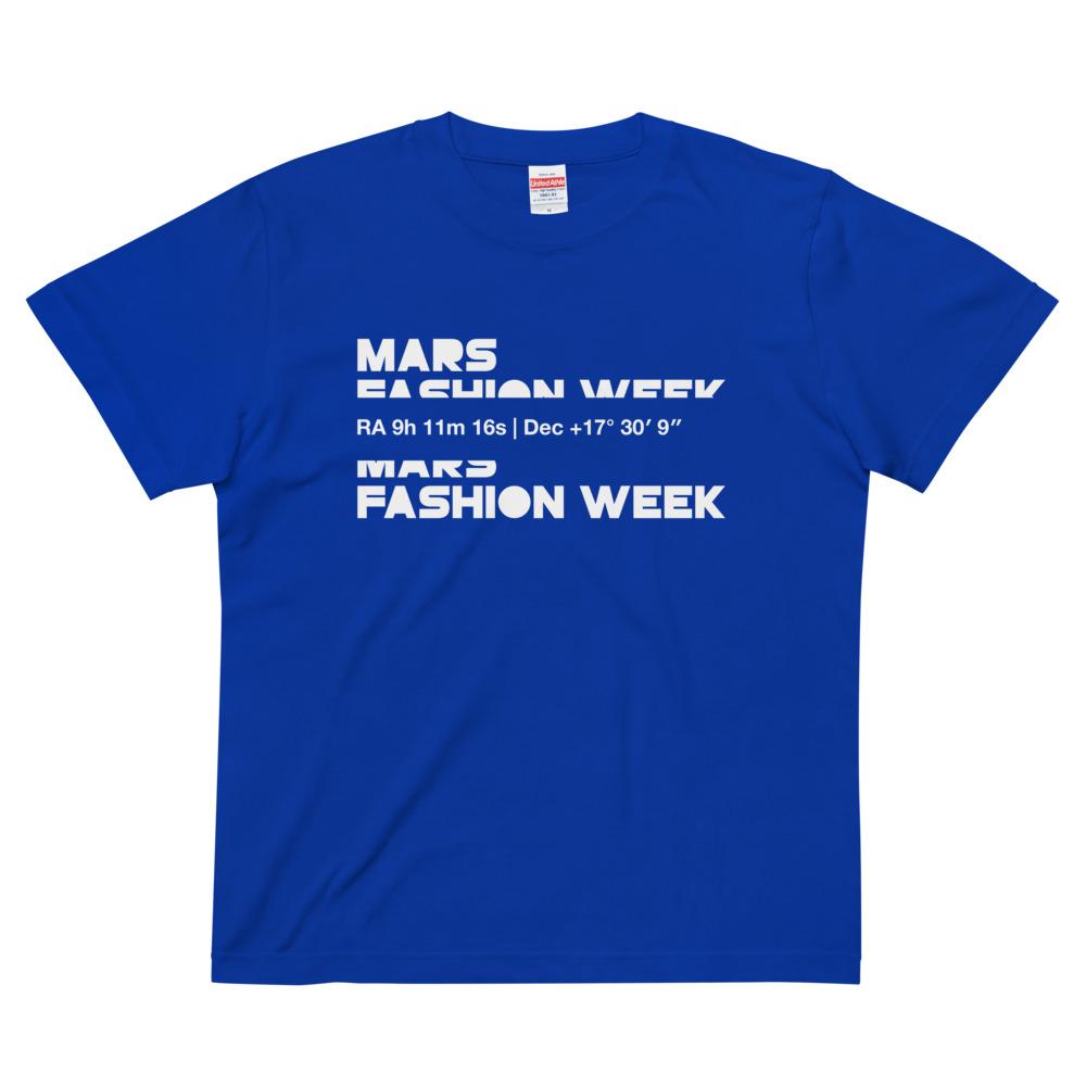 MARS FASHION WEEK (Mineral White) quality tee Embattled Clothing Royal Blue S 