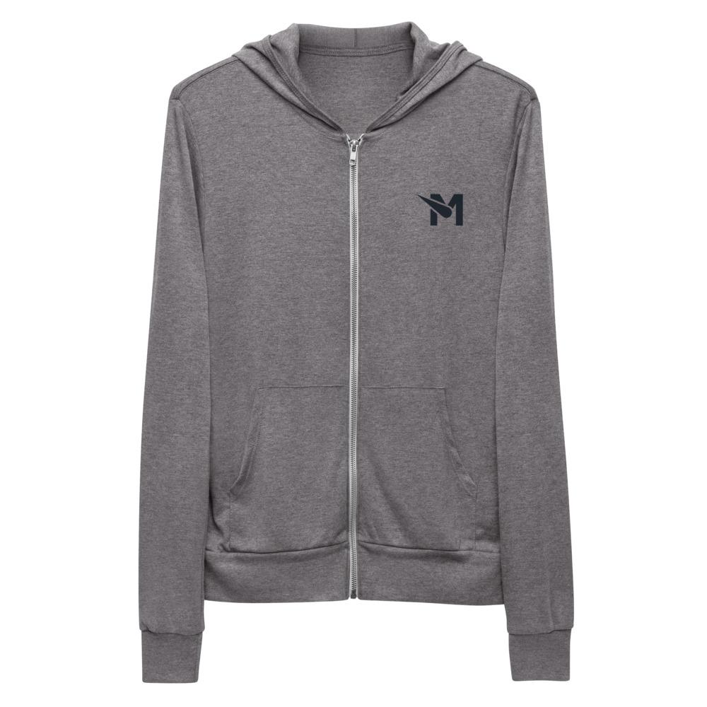 METEORYTE S1 zip hoodie Embattled Clothing Grey Triblend XS 