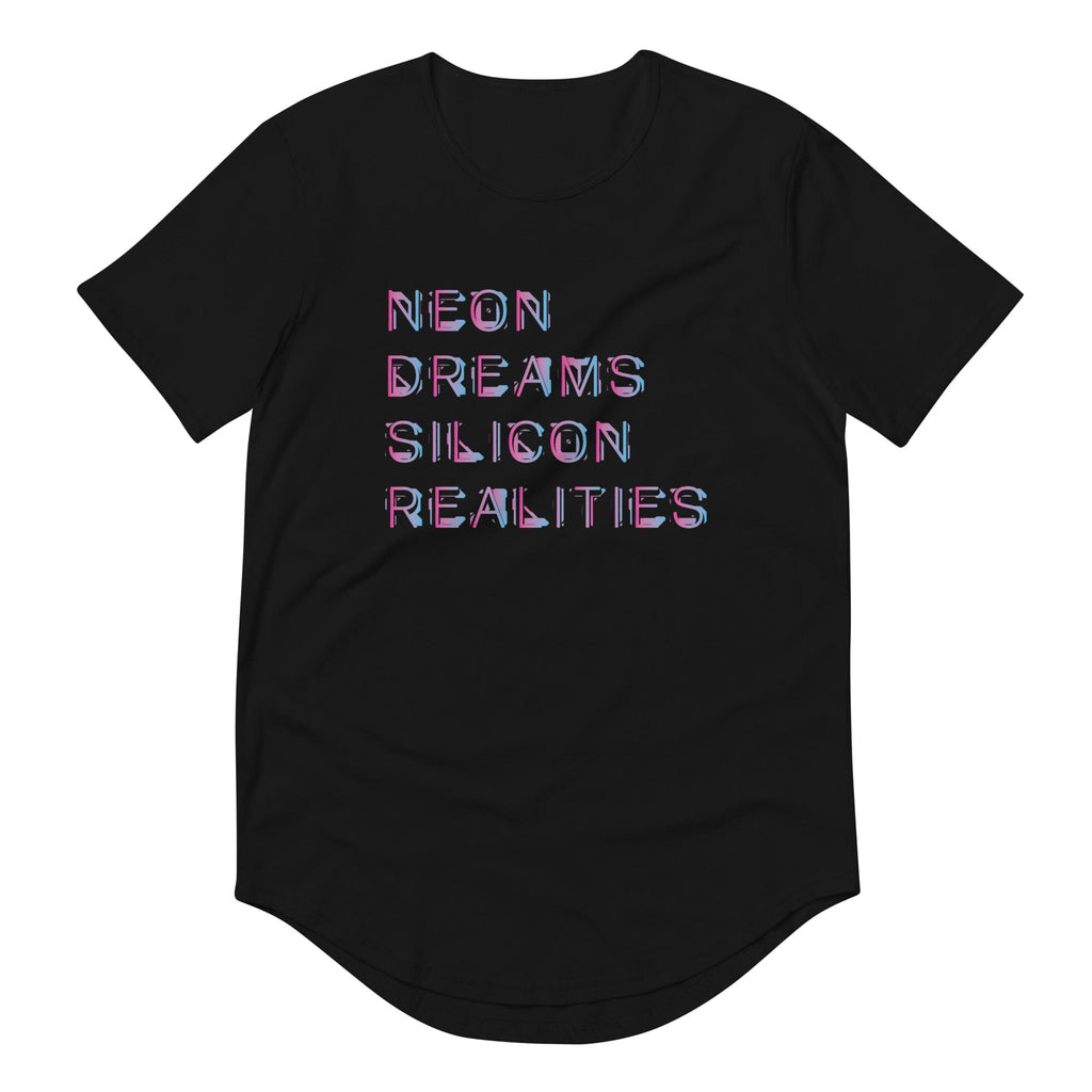 NEON DREAMS SILICON REALITIES Men's Curved Hem T-Shirt Embattled Clothing S 