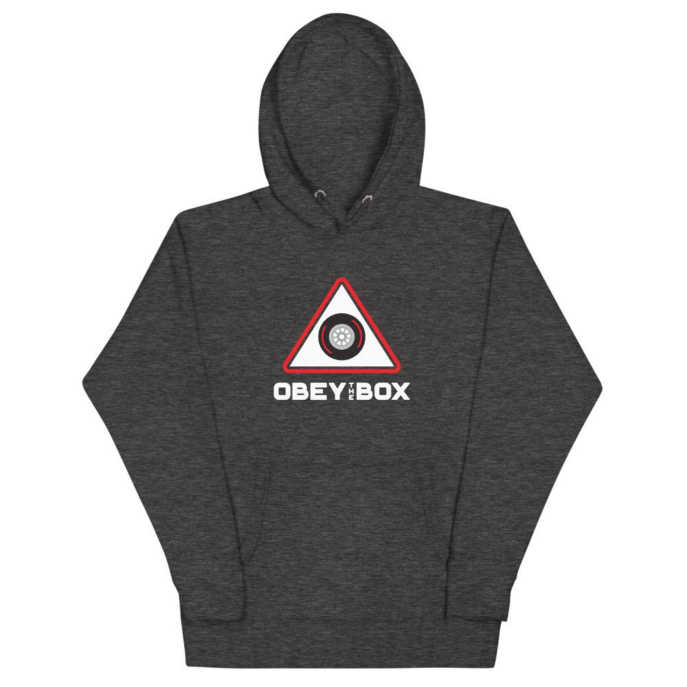 OBEY THE BOX RED Hoodie Embattled Clothing