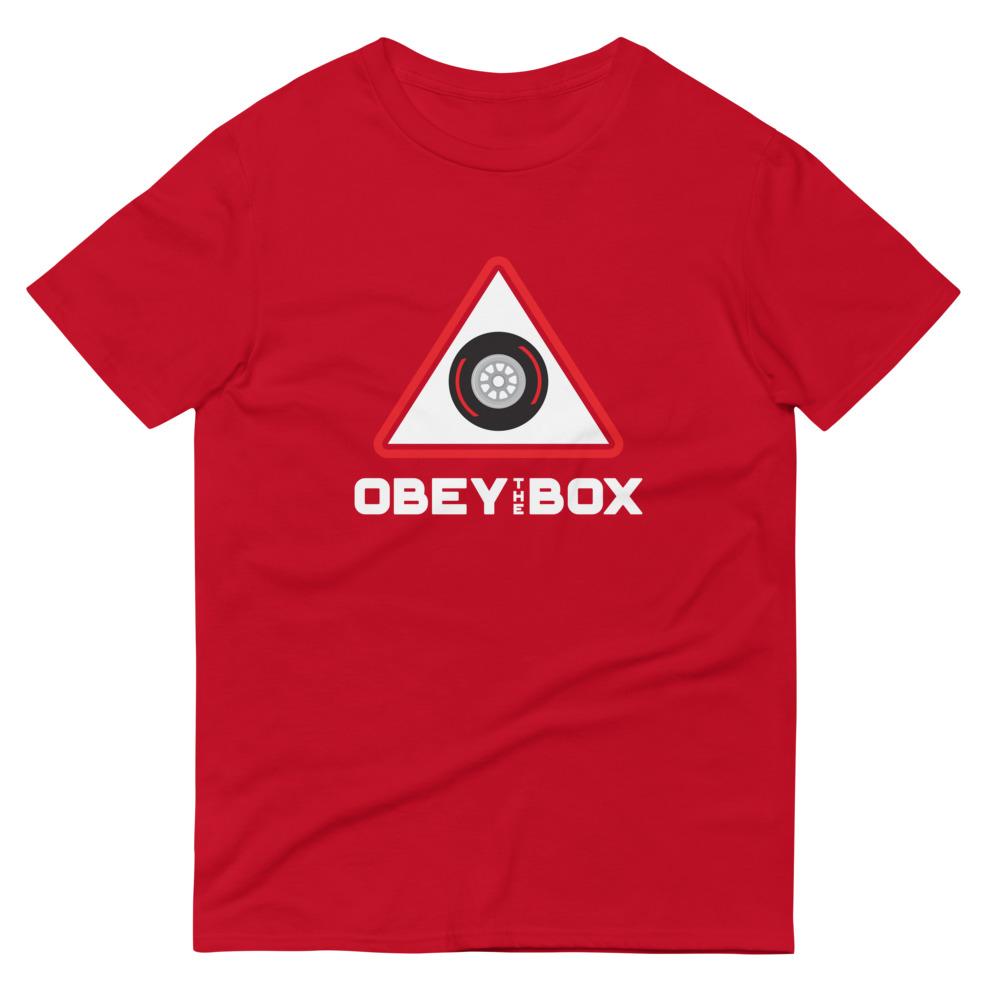 Obey The Box Red T-Shirt Embattled Clothing Red S 