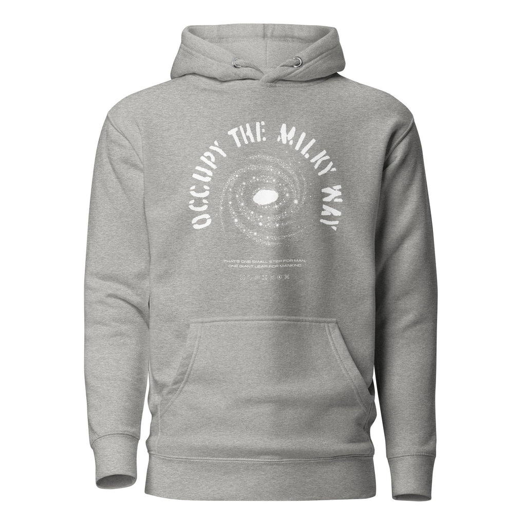 OCCUPY THE MILKY WAY Hoodie Embattled Clothing Carbon Grey S 