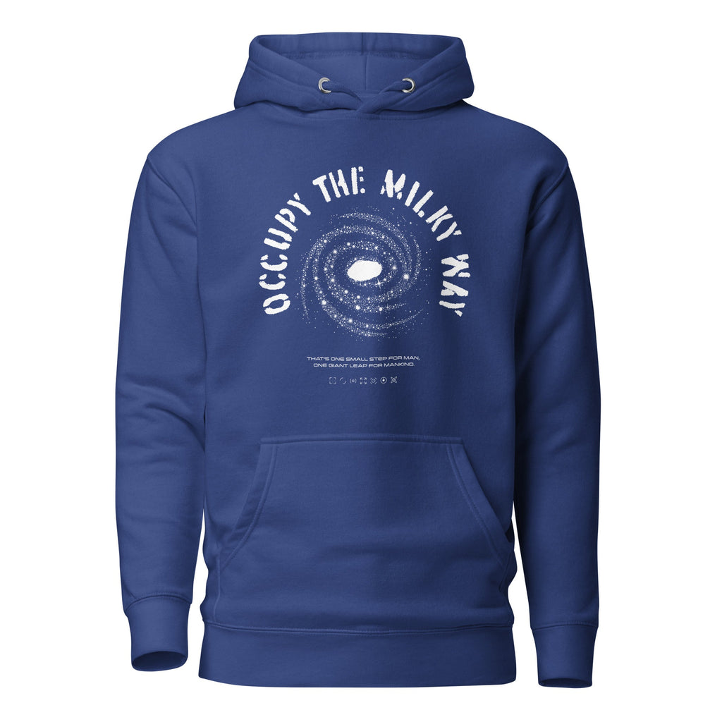 OCCUPY THE MILKY WAY Hoodie Embattled Clothing Team Royal S 