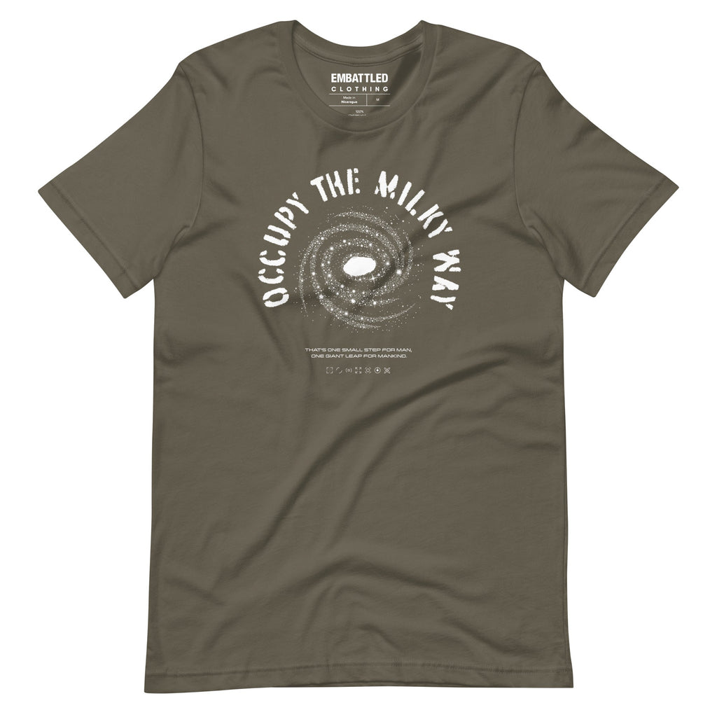 OCCUPY THE MILKY WAY t-shirt Embattled Clothing Army S 