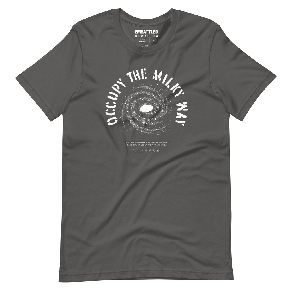 OCCUPY THE MILKY WAY t-shirt Embattled Clothing Asphalt S 