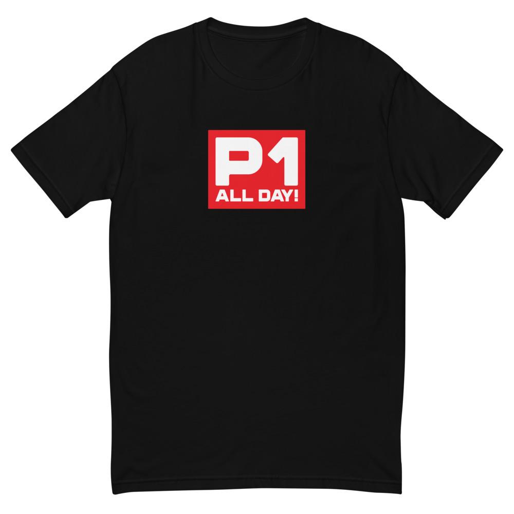 P1 ALL DAY! T-shirt Embattled Clothing Black XS 