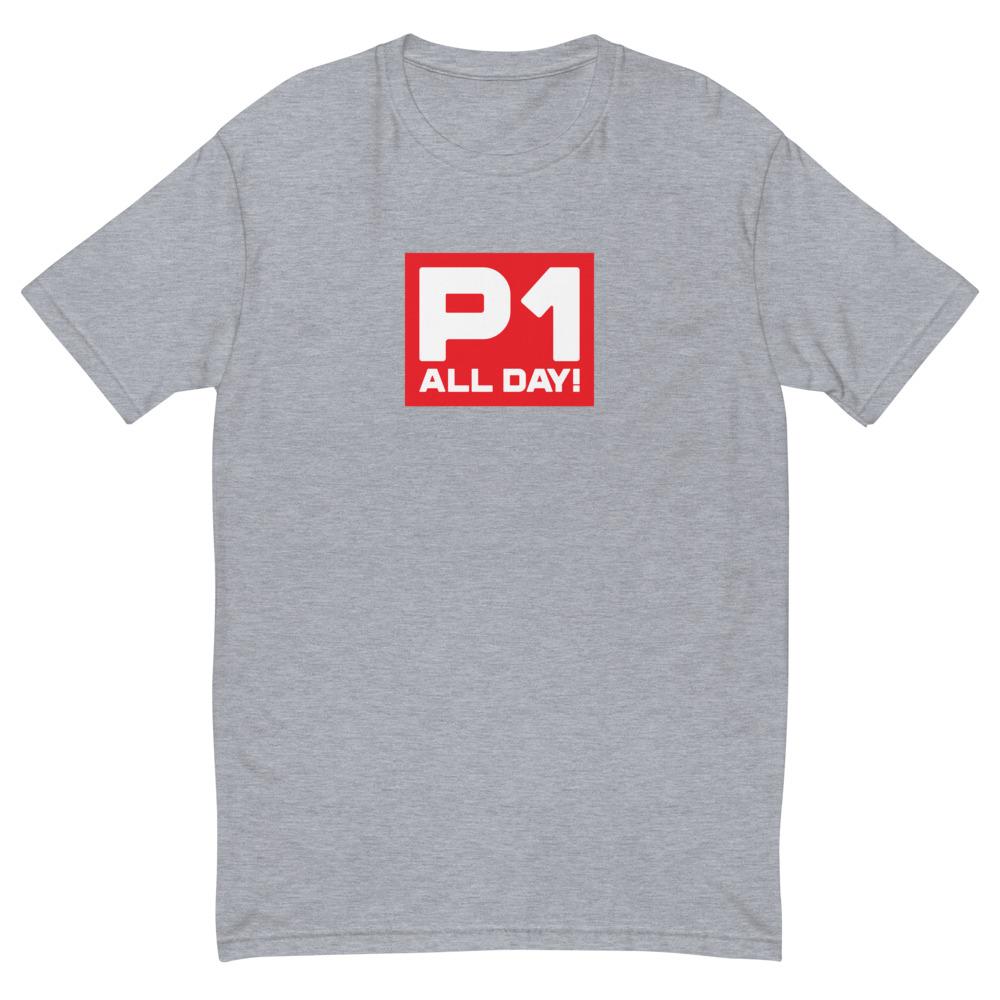 P1 ALL DAY! T-shirt Embattled Clothing Heather Grey XS 