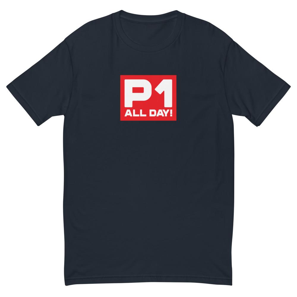 P1 ALL DAY! T-shirt Embattled Clothing Midnight Navy XS 