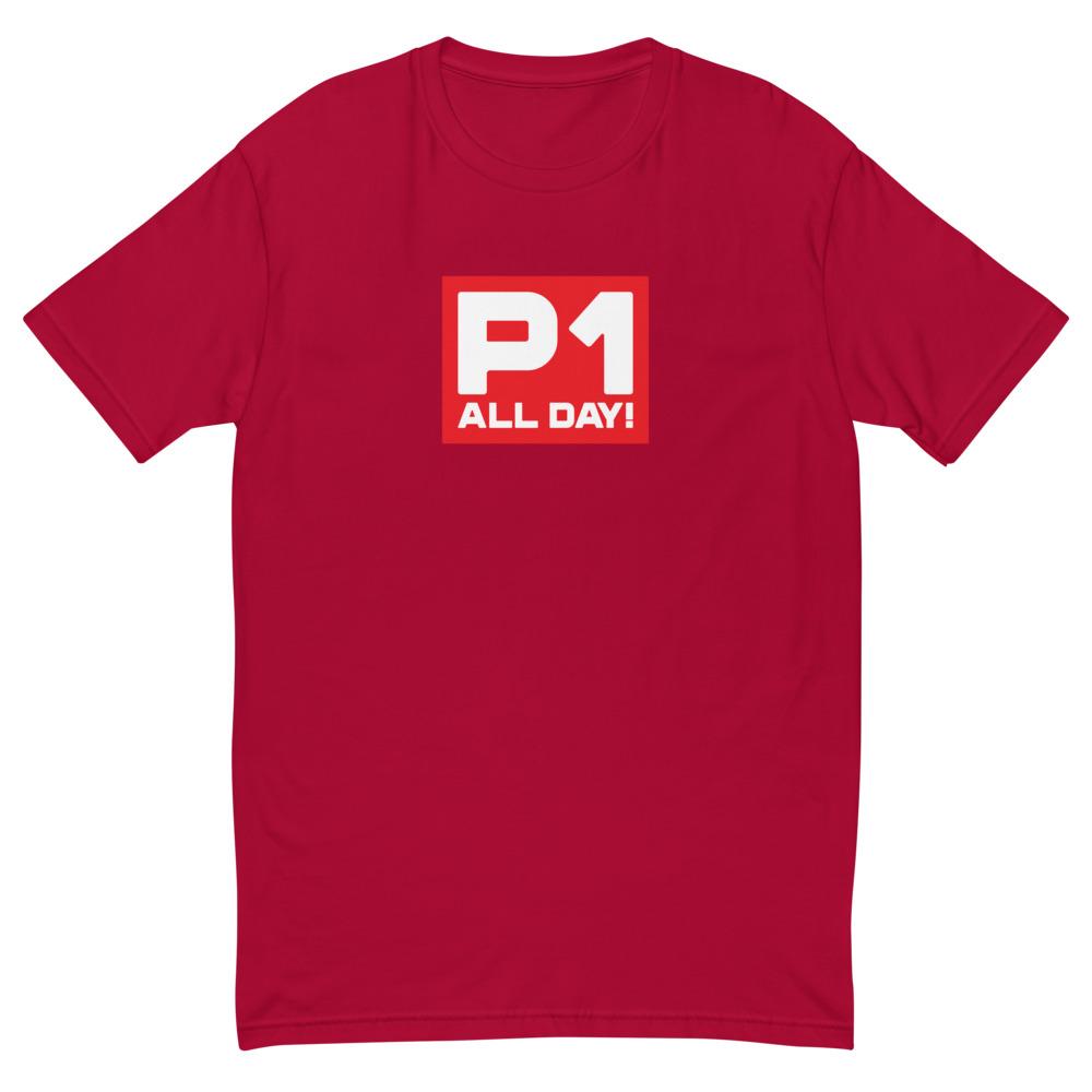 P1 ALL DAY! T-shirt Embattled Clothing Red XS 