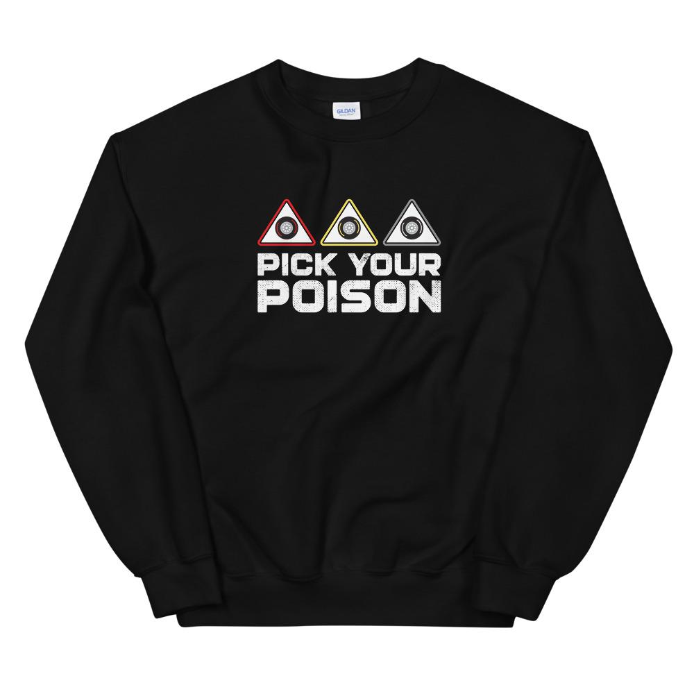 Pick Your Poison Sweatshirt Embattled Clothing Black S 