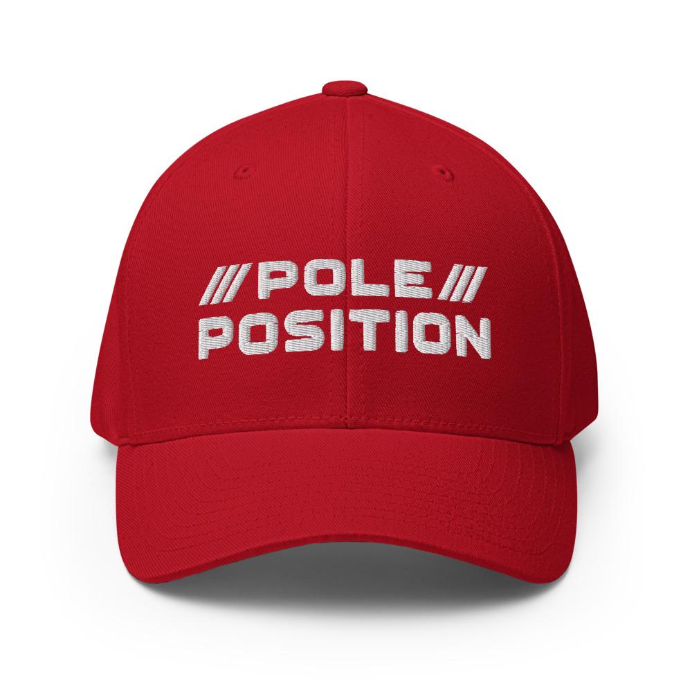 POLE POSITION Hat Embattled Clothing Red S/M 