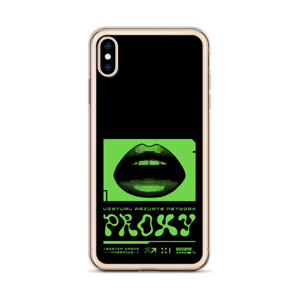 PROXXXY NETWORK ERROR (CYBER GREEN) iPhone Case Embattled Clothing 