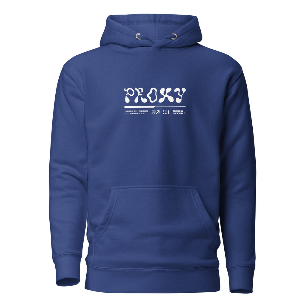 PROXXXY NETWORK ERROR Hoodie Embattled Clothing Team Royal S 