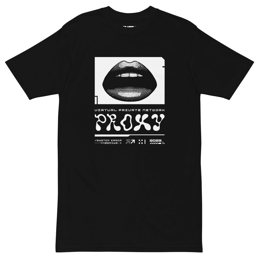 PROXXXY NETWORK ERROR Men’s premium heavyweight tee Embattled Clothing Black S 