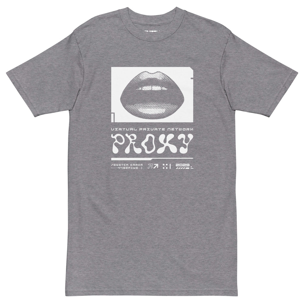 PROXXXY NETWORK ERROR Men’s premium heavyweight tee Embattled Clothing Carbon Grey S 
