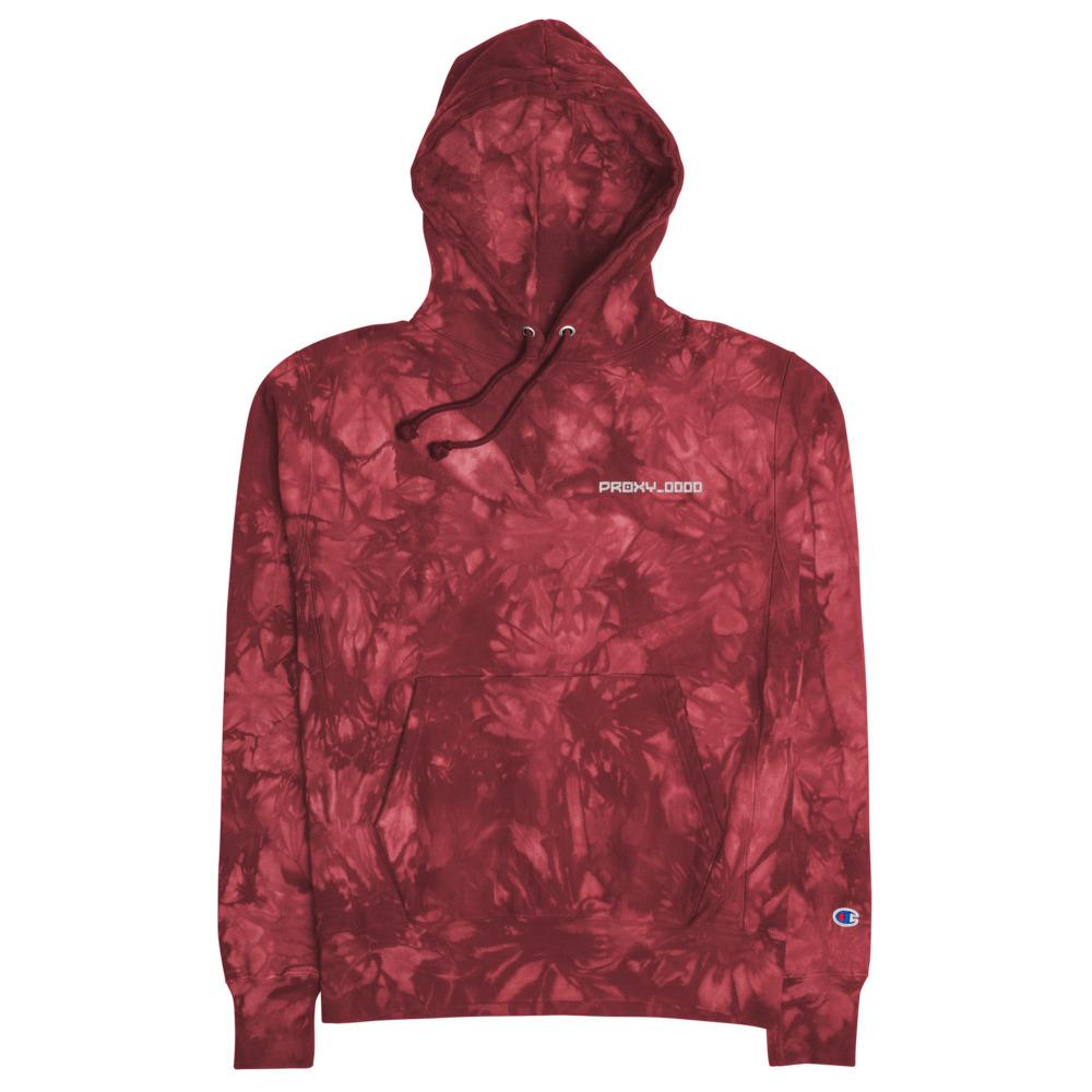 PROXY_0000 Champion tie-dye hoodie Embattled Clothing Mulled Berry S 