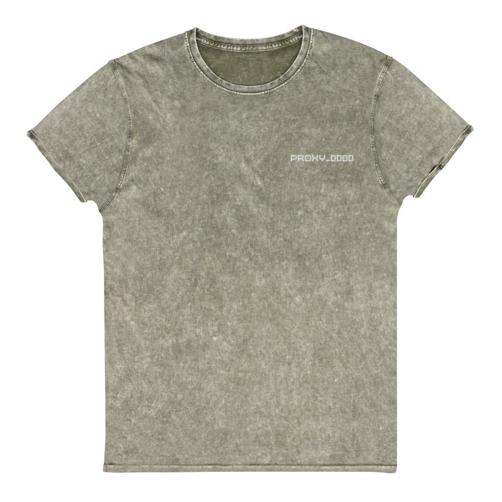 PROXY_0000 Denim T-Shirt Embattled Clothing Dark Army Green S 