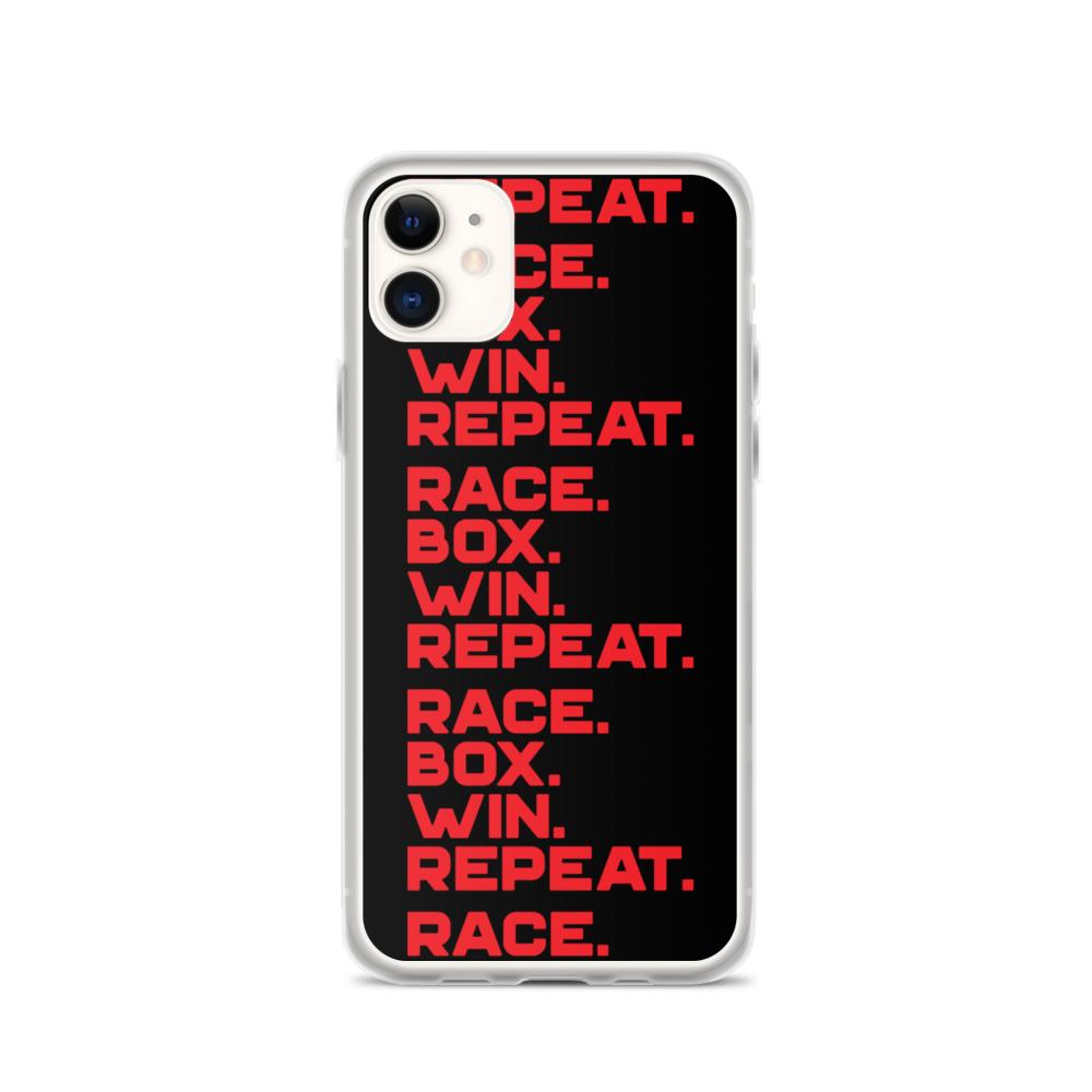 RACE. BOX. WIN. REPEAT. iPhone Case Embattled Clothing iPhone 11 