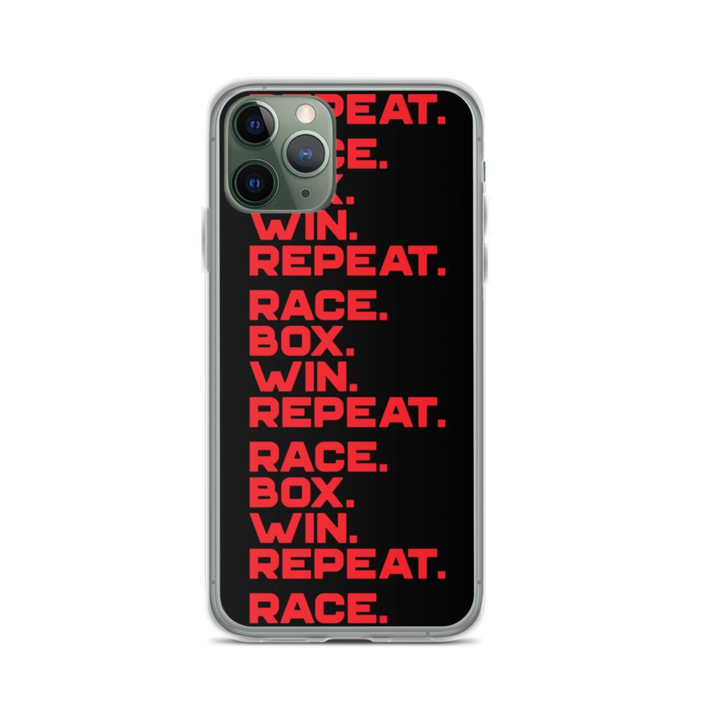 RACE. BOX. WIN. REPEAT. iPhone Case Embattled Clothing iPhone 11 Pro 