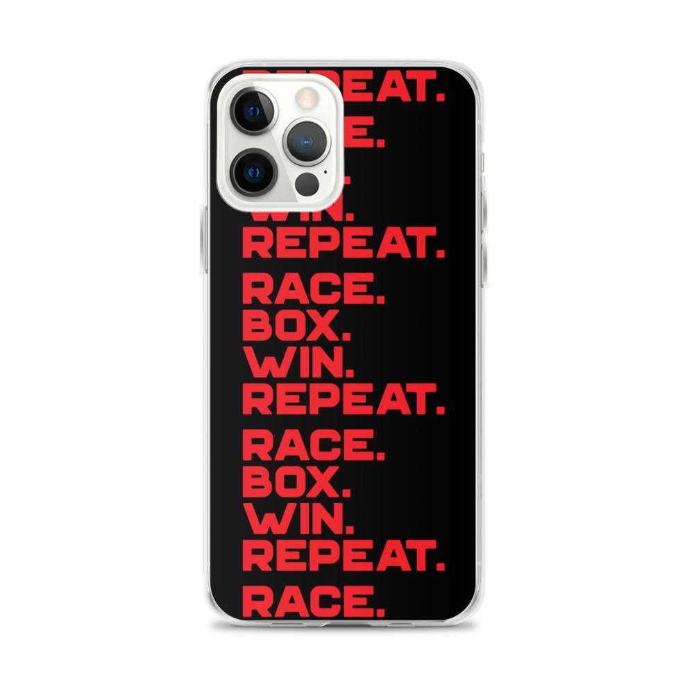 RACE. BOX. WIN. REPEAT. iPhone Case Embattled Clothing iPhone 12 Pro Max 