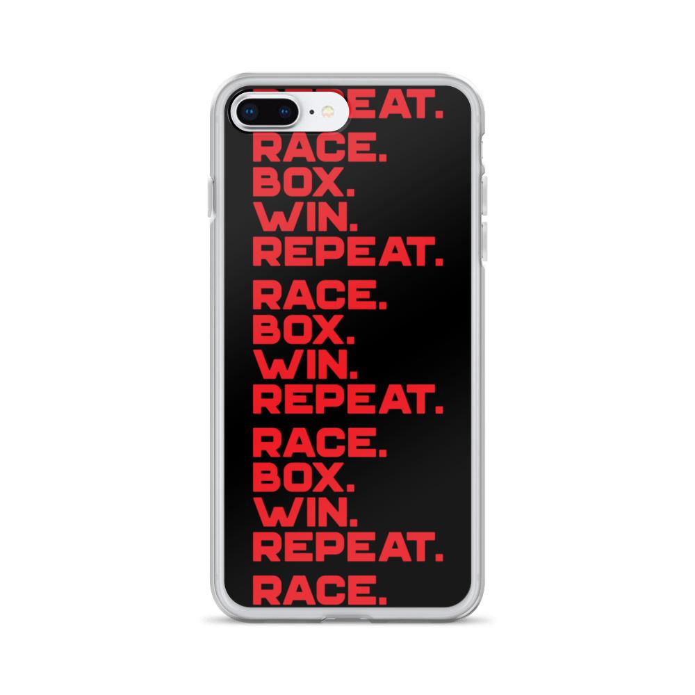 RACE. BOX. WIN. REPEAT. iPhone Case Embattled Clothing iPhone 7 Plus/8 Plus 