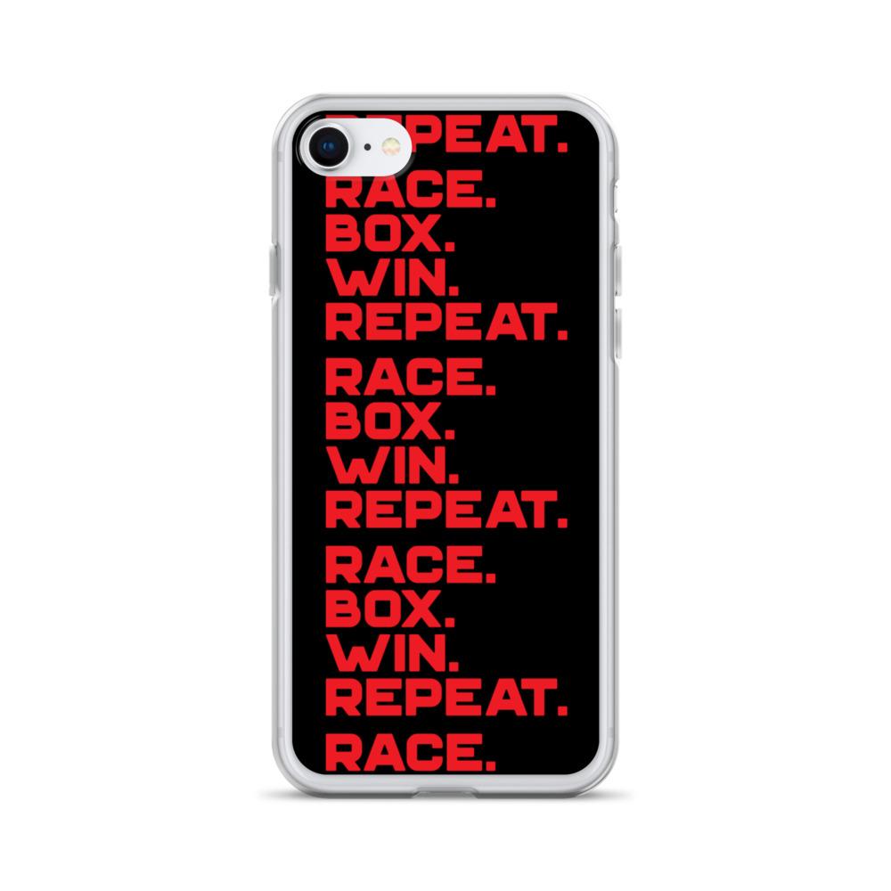 RACE. BOX. WIN. REPEAT. iPhone Case Embattled Clothing iPhone 7/8 