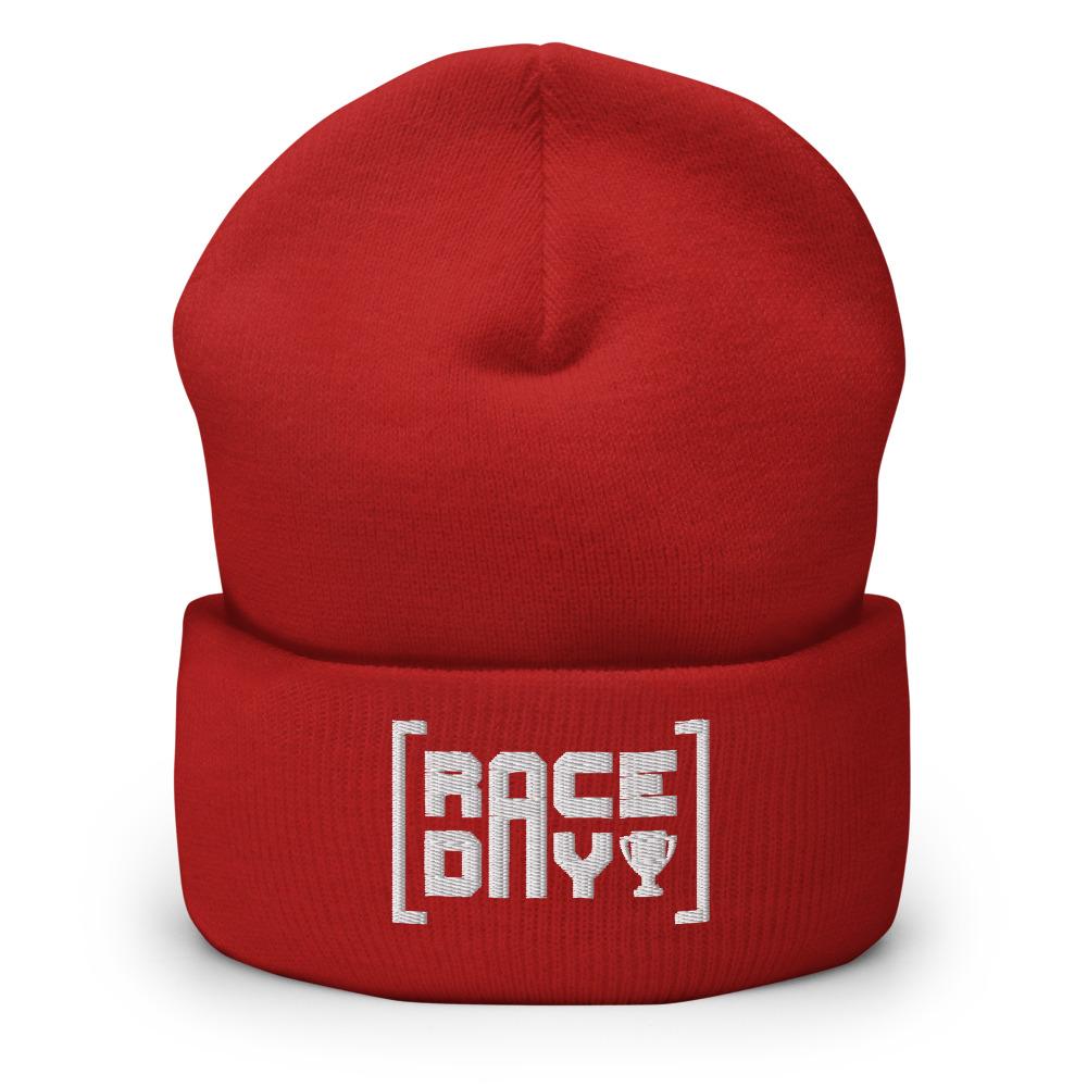 RACE DAY 2.0 Cuffed Beanie Embattled Clothing Red 