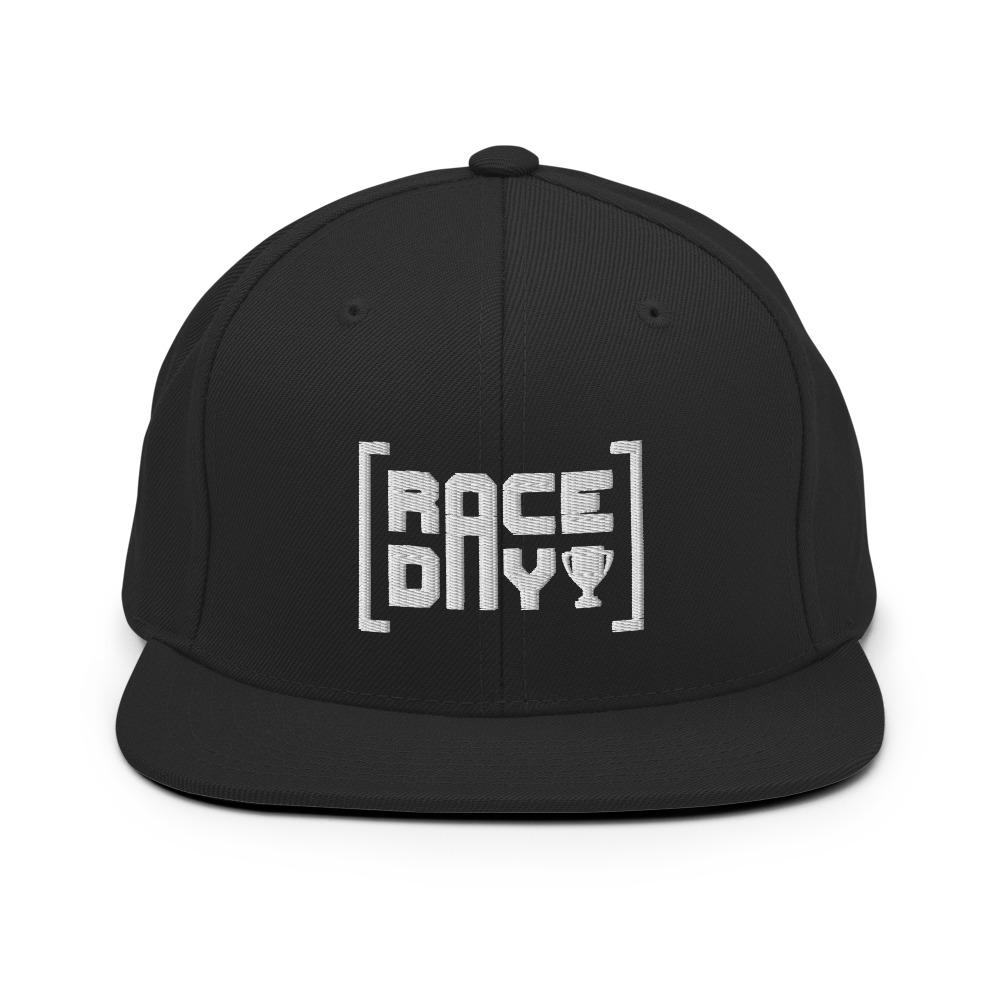 RACE DAY 2.0 Snapback Hat Embattled Clothing Black 