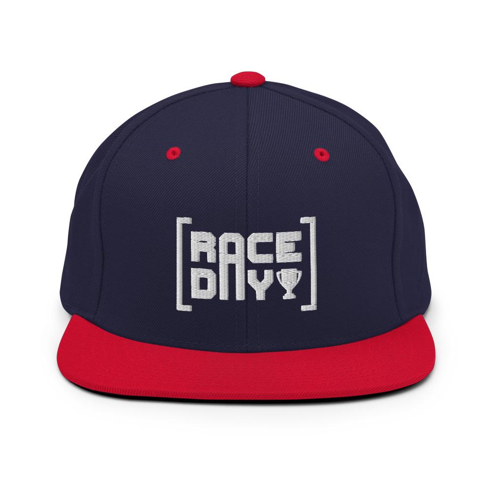 RACE DAY 2.0 Snapback Hat Embattled Clothing Navy/ Red 