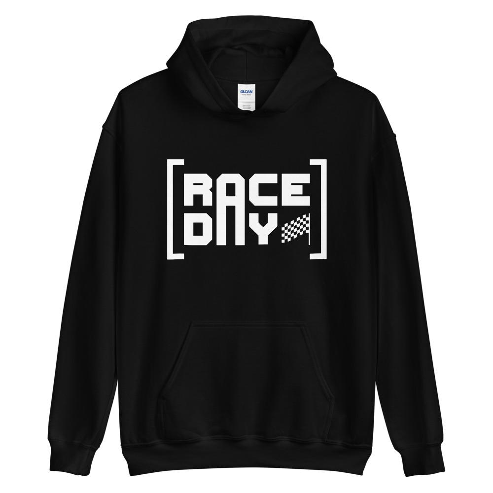 RACE DAY Hoodie Embattled Clothing Black S 