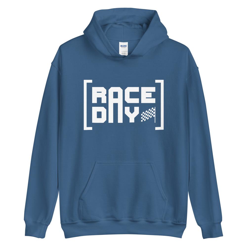 RACE DAY Hoodie Embattled Clothing Indigo Blue S 