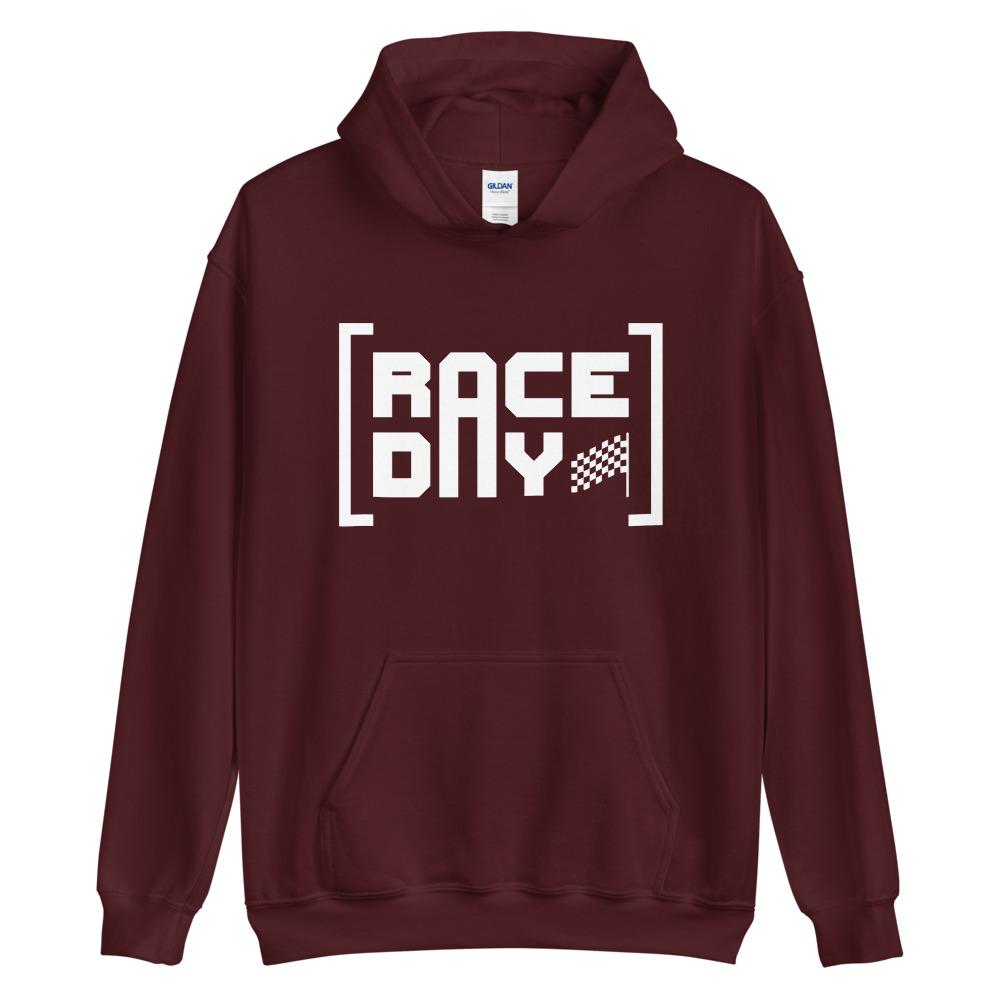 RACE DAY Hoodie Embattled Clothing Maroon S 